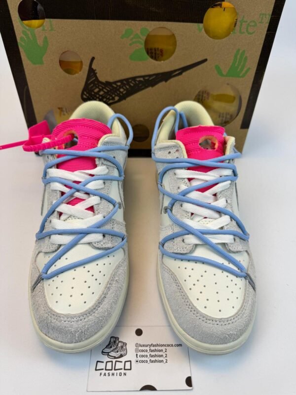 Nike Dunk OFF White Low "Grey-Light Blue" - Slika 2