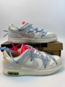 Nike Dunk OFF White Low "Grey-Light Blue"