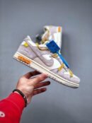 Nike Dunk OFF White Low "Grey-Yellow"