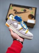 Nike Dunk OFF White Low "Grey-Yellow"