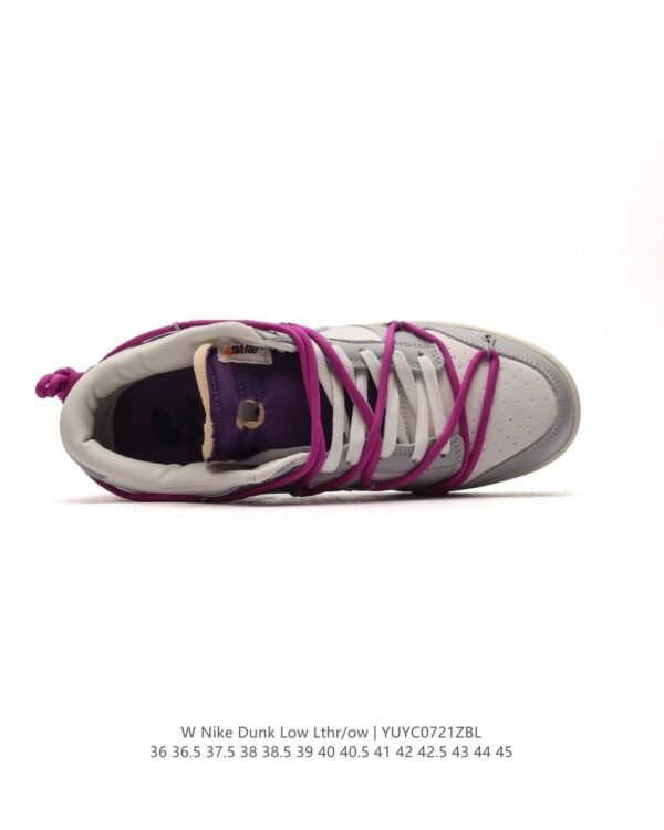 Nike Dunk OFF White Low "Grey-Purple" - Slika 8