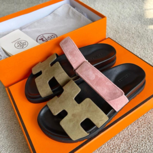 Hermes Noisette Sandala "Brown Pink"