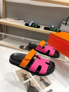 Hermes Noisette Sandala "Pink Orange"