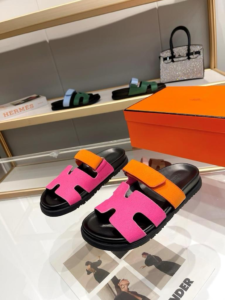 Hermes Noisette Sandala "Pink Orange"