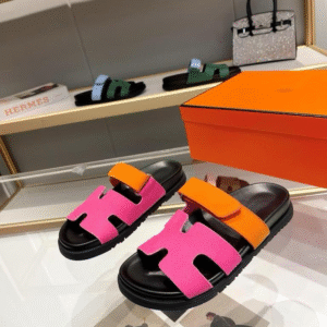 Hermes Noisette Sandala "Pink Orange"