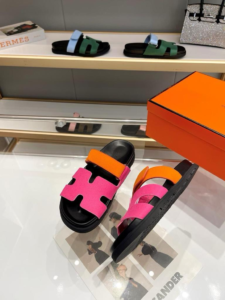 Hermes Noisette Sandala "Pink Orange"