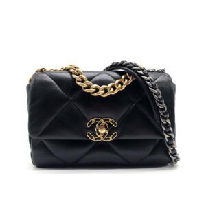 Chanel 19 Flap Bag Black Lambskin