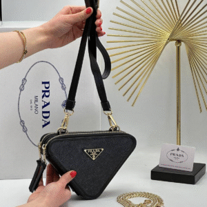 Torba Prada MINI PATENT POUCH "Black"