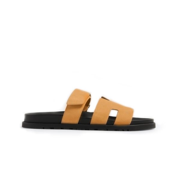 Hermes Noisette Sandala "Black Orange"