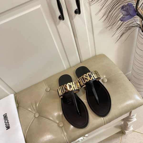 Moschino Sandale "Black Golden" - Slika 2