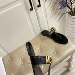 Moschino Sandale "Black Golden"