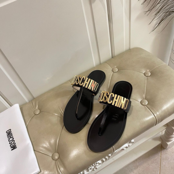 Moschino Sandale "Black Golden" - Slika 7