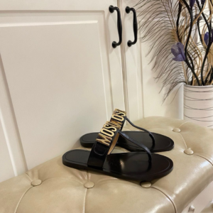 Moschino Sandale "Black Golden"