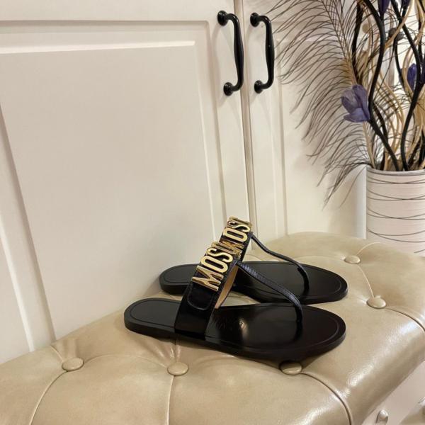 Moschino Sandale "Black Golden" - Slika 8
