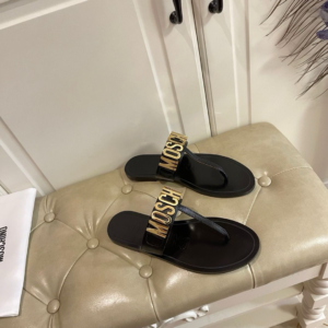 Moschino Sandale "Black Golden"