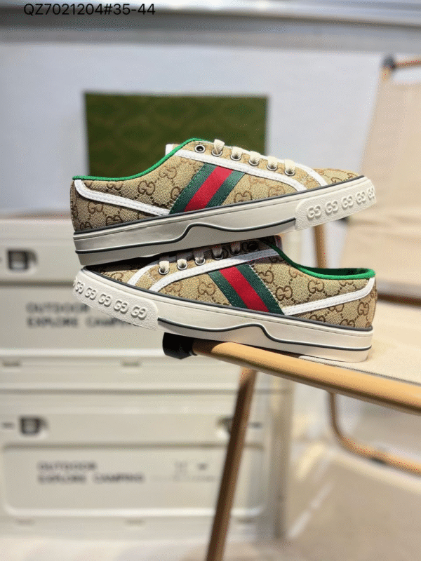 Gucci Shoes "Light Brown - Green, White" - Slika 2