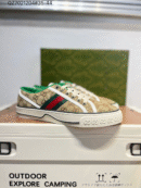 Gucci Shoes "Light Brown - Green, White"
