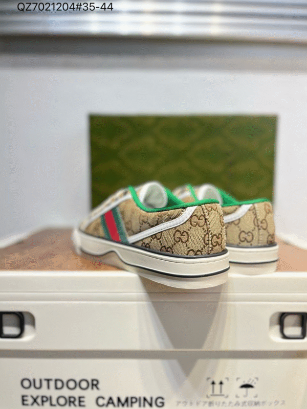 Gucci Shoes "Light Brown - Green, White" - Slika 4