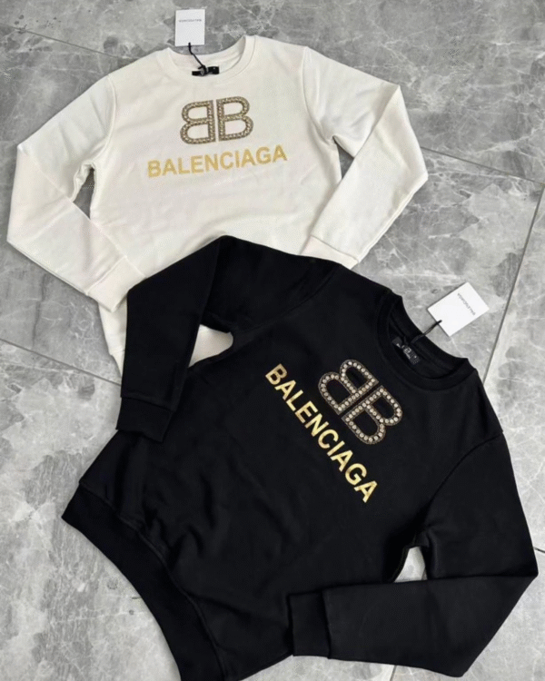 Majice dugi rukav Balenciaga "Golden - Small Logo" - Više Boja