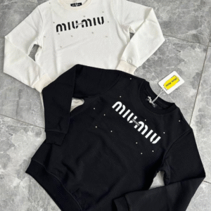 Majice dugi rukav Miu Miu "Black White" - Više Boja