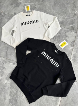 Majice dugi rukav Miu Miu "Black White" - Više Boja