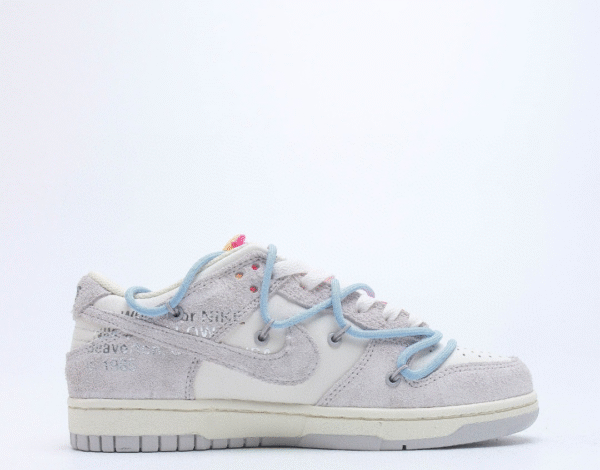 Nike Dunk OFF White Low "Grey-Light Blue" - Slika 8