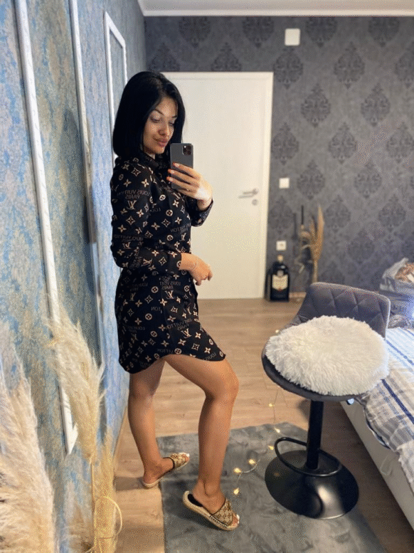 Haljina Louis Vuitton Paris "Black" - Slika 2