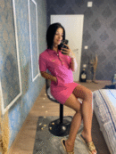 Haljina Christian Dior "Pink - Golden logo"