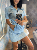Haljina Christian Dior "Blue - Golden logo"