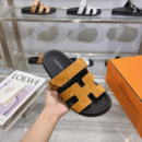 Hermes Noisette Sandala "Black Orange"