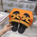 Hermes Noisette Sandala "Black Orange"