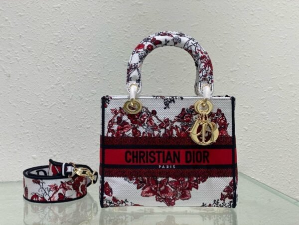 Torba Christian Dior Paris "Red Butterfly" - Mini