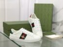 Gucci White Leather With Bee