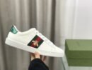 Gucci White Leather With Bee