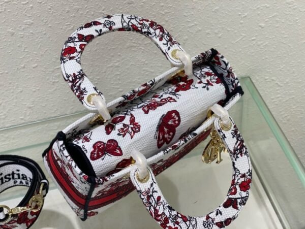 Torba Christian Dior Paris "Red Butterfly" - Mini - Slika 5
