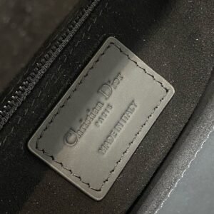 Christian Dior Black Ultra Matte Medium Lady Dior Bag