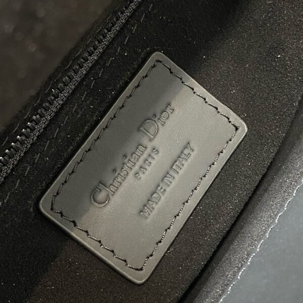 Christian Dior Black Ultra Matte Medium Lady Dior Bag