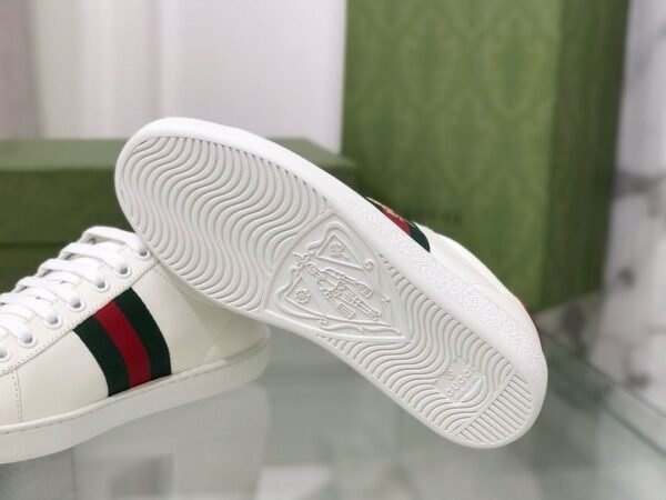 Gucci White Leather With Bee - Slika 8