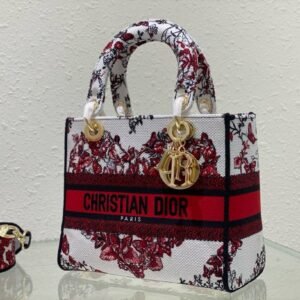 Torba Christian Dior Paris "Red Butterfly" - Mini