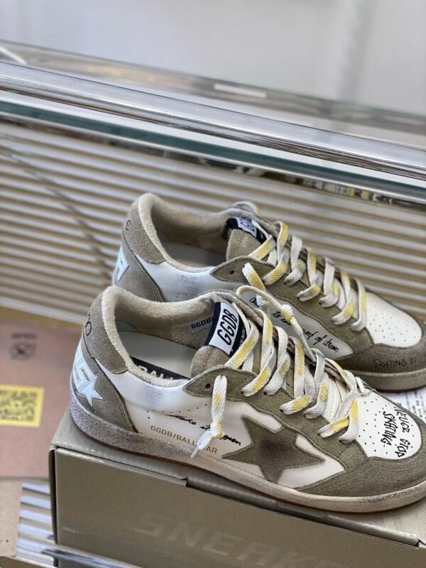 Golden Goose "White - Brown Star" - Slika 5