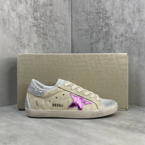 Golden Goose Beige / Pink Star - Slika 2