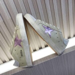 Golden Goose Beige / Pink Star