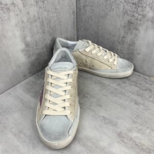 Golden Goose Beige / Pink Star