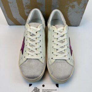 Golden Goose Beige / Pink Star