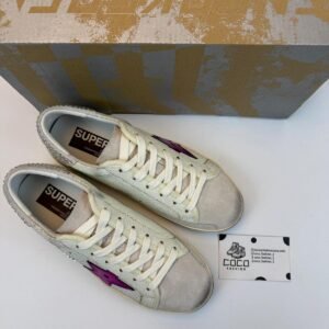 Golden Goose Beige / Pink Star