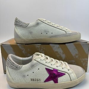 Golden Goose Beige / Pink Star