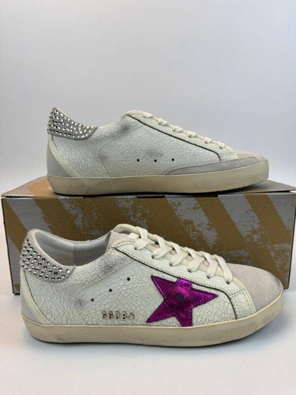 Golden Goose Beige / Pink Star