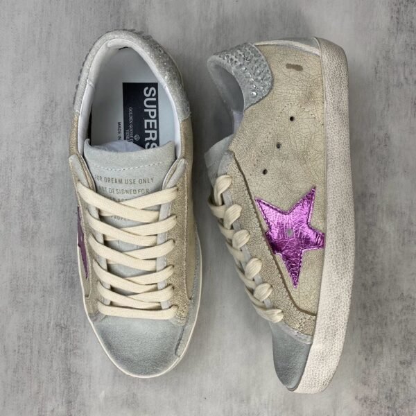 Golden Goose Beige / Pink Star - Slika 9