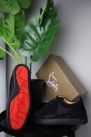 Tenisice Christian Louboutin Black Sparkle
