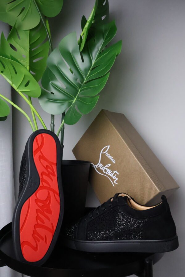 Tenisice Christian Louboutin Black Sparkle - Slika 3